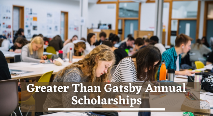 Greater than Gatsby Annual Scholarship